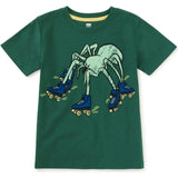 Skater Spider Graphic Tee, Green
