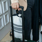 Reversible Stripe Blanket Travel Set
