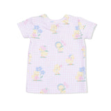 Vintage Spring Ducklings Pink - Loungewear Short Set