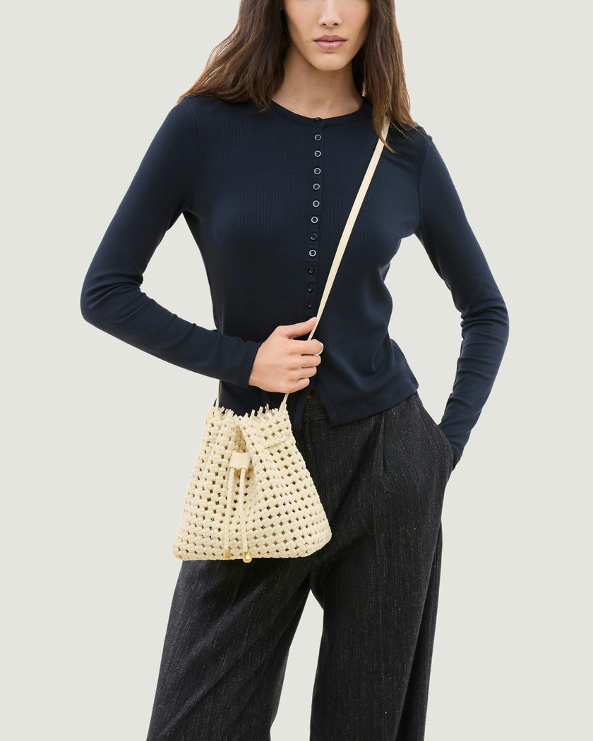 Mallorca Bucket Open Weave | Salt