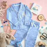 Liberty of London children's personalised classic pyjamas - blue