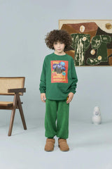 Dark Green Anteater Long Sleeve T-shirt
