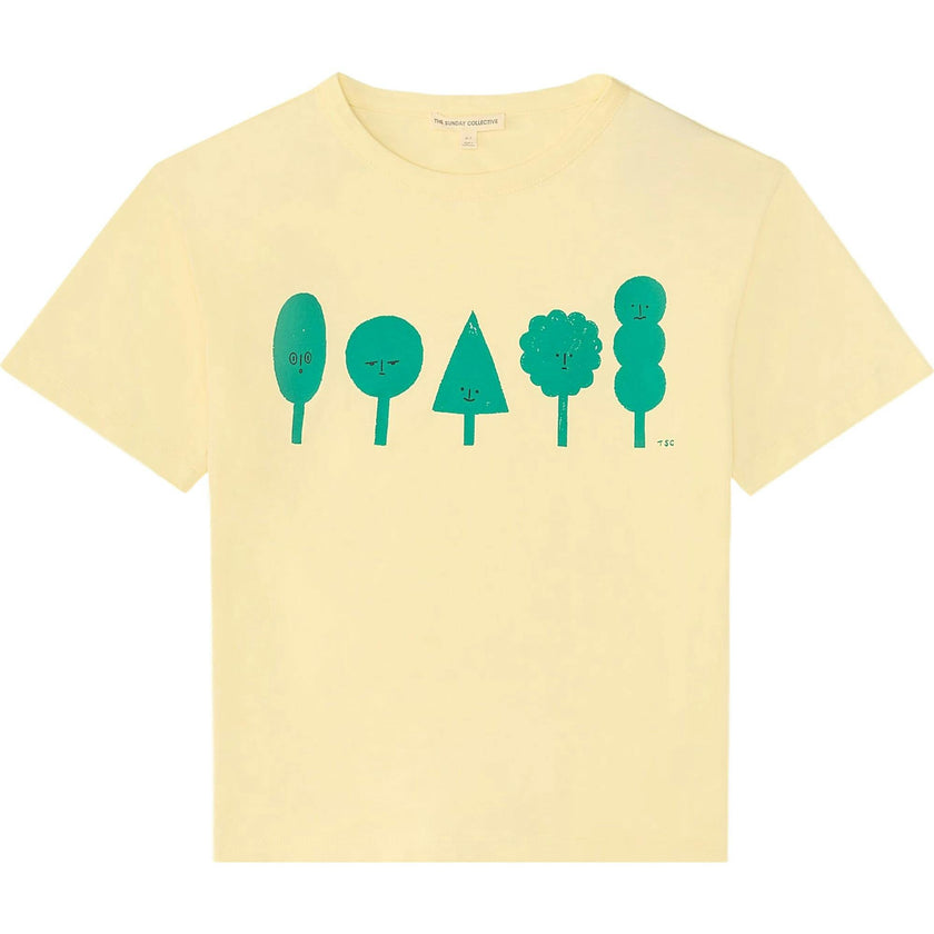 Organic Mineral Dye Weekend Tee in Forest Friends