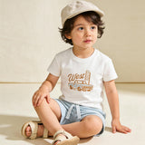 Organic Graphic Tee & Shorts Set - Wild West