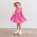 Raspberry Rhinestone Bow Baby Headband