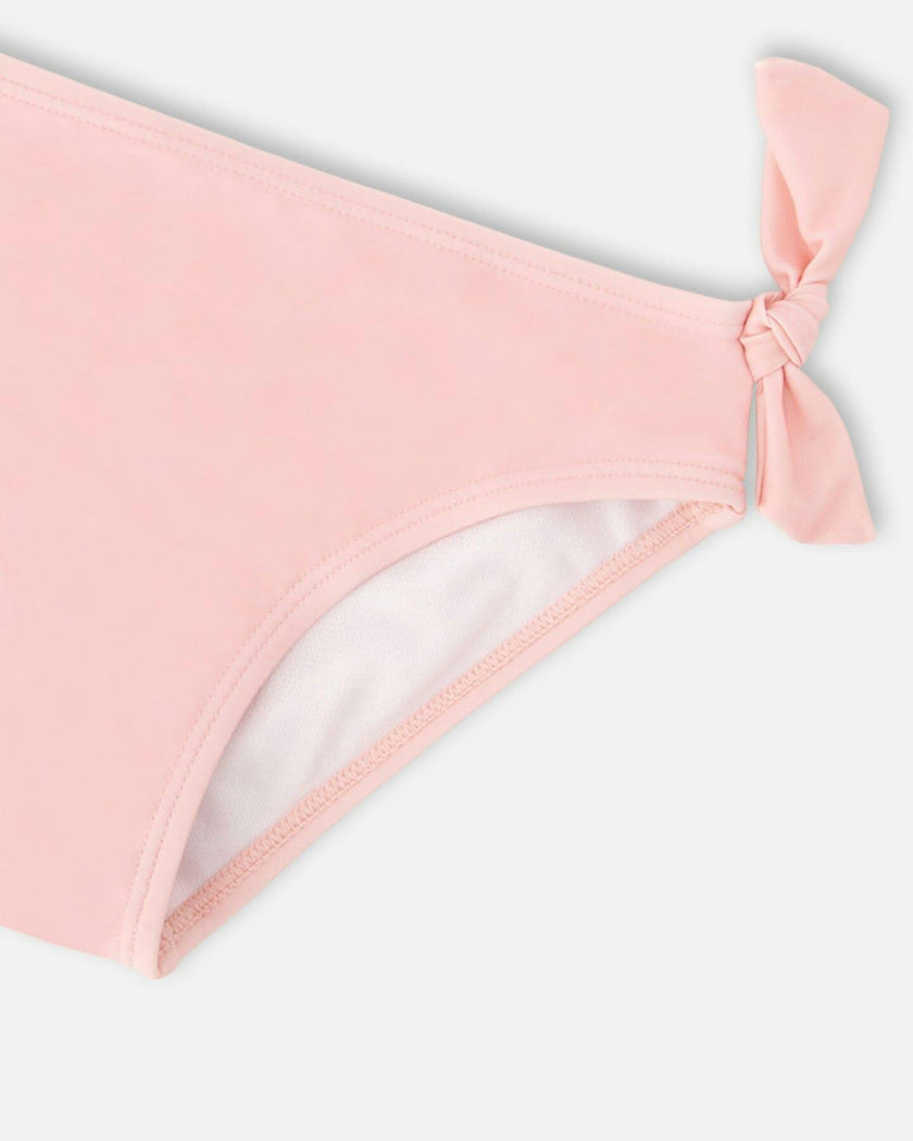 Two-Piece Swimsuit Pink Hibiscus Print