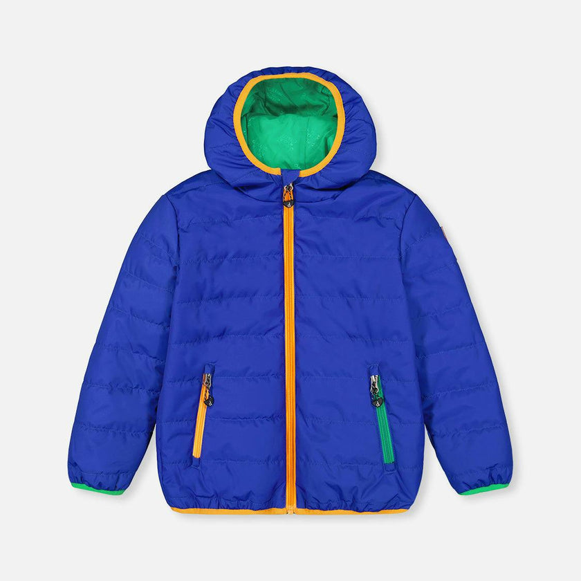 Quilted Mid-Season Jacket Royal Blue