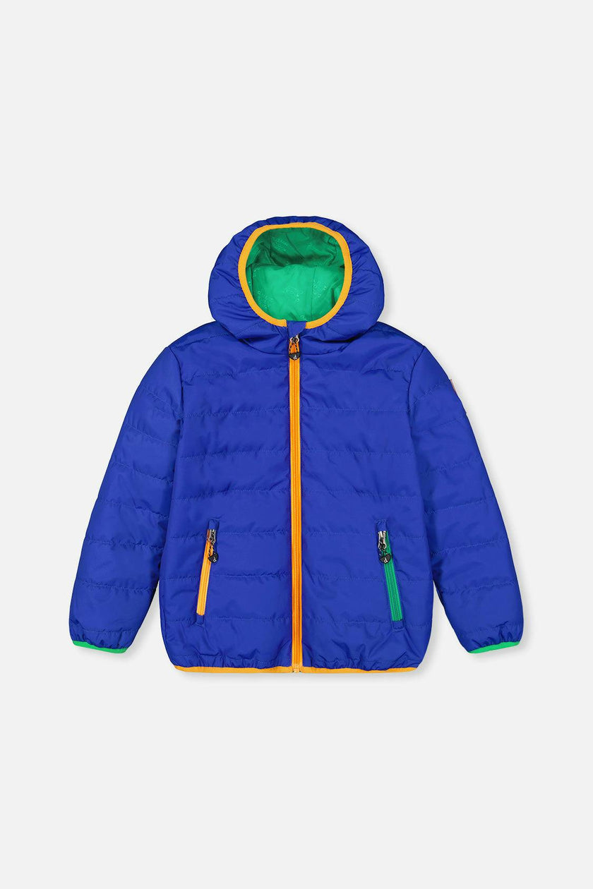 Quilted Mid-Season Jacket Royal Blue
