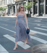 The Margot Dress - Firecracker Stripe
