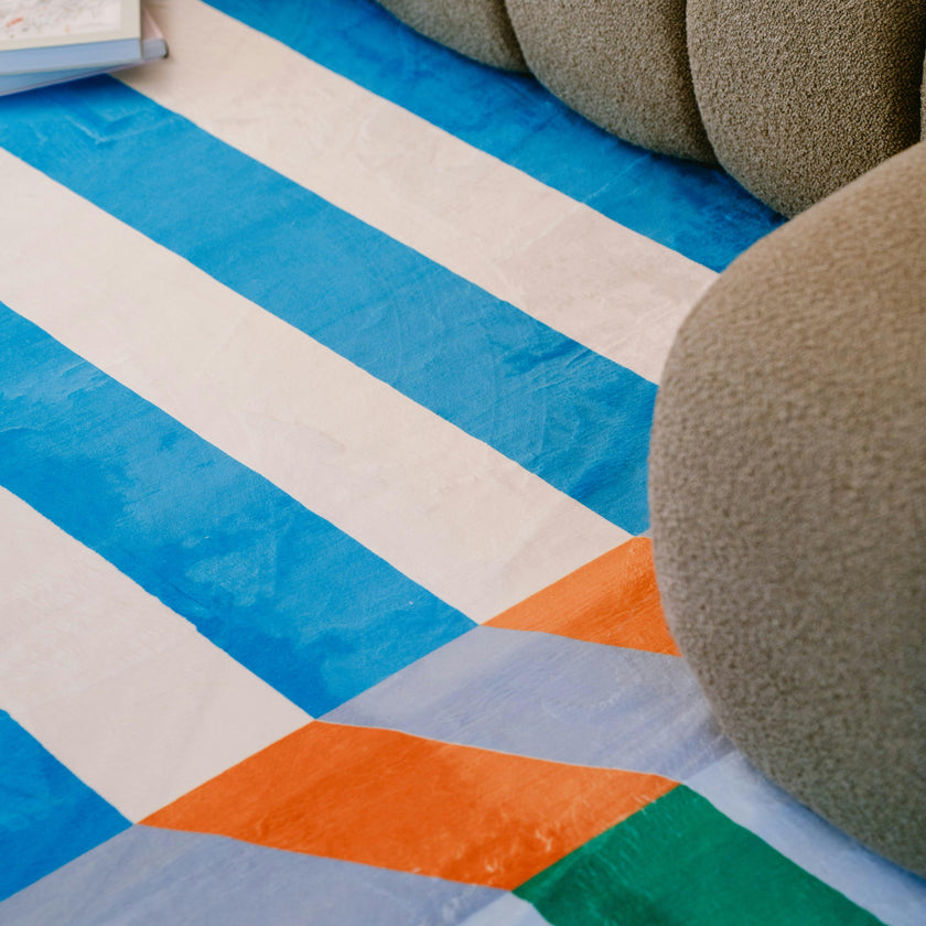 Illusion Stripe Modern Rug