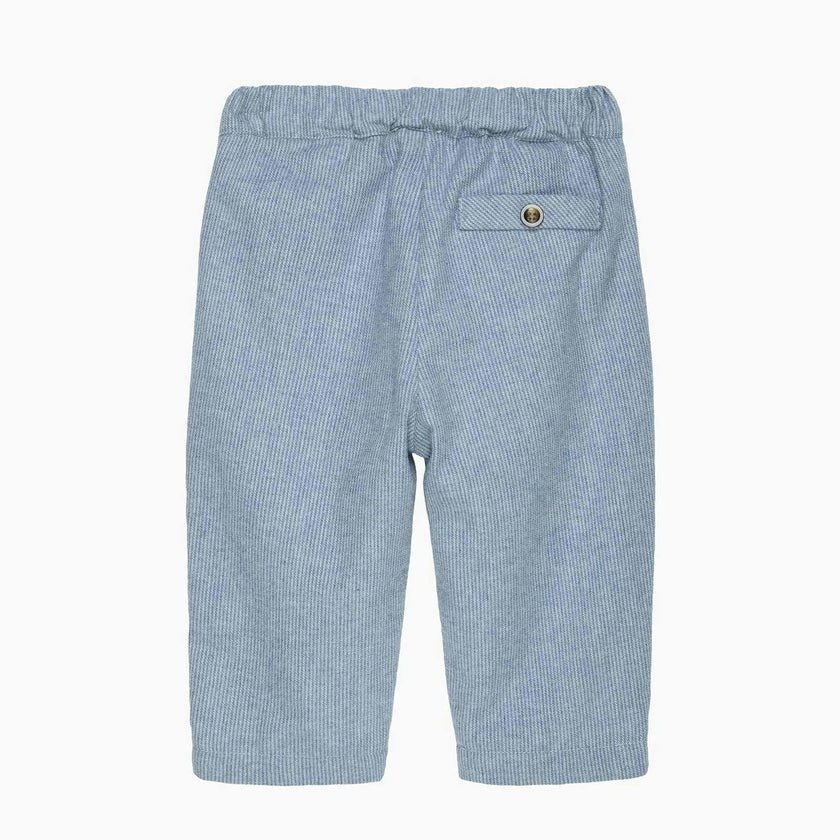Baby Rafferty Pants in Pale Blue Stripe