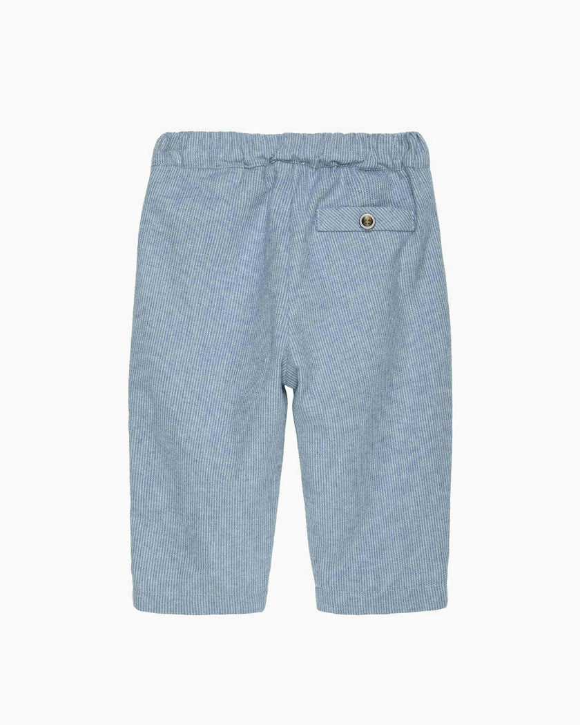 Baby Rafferty Pants in Pale Blue Stripe