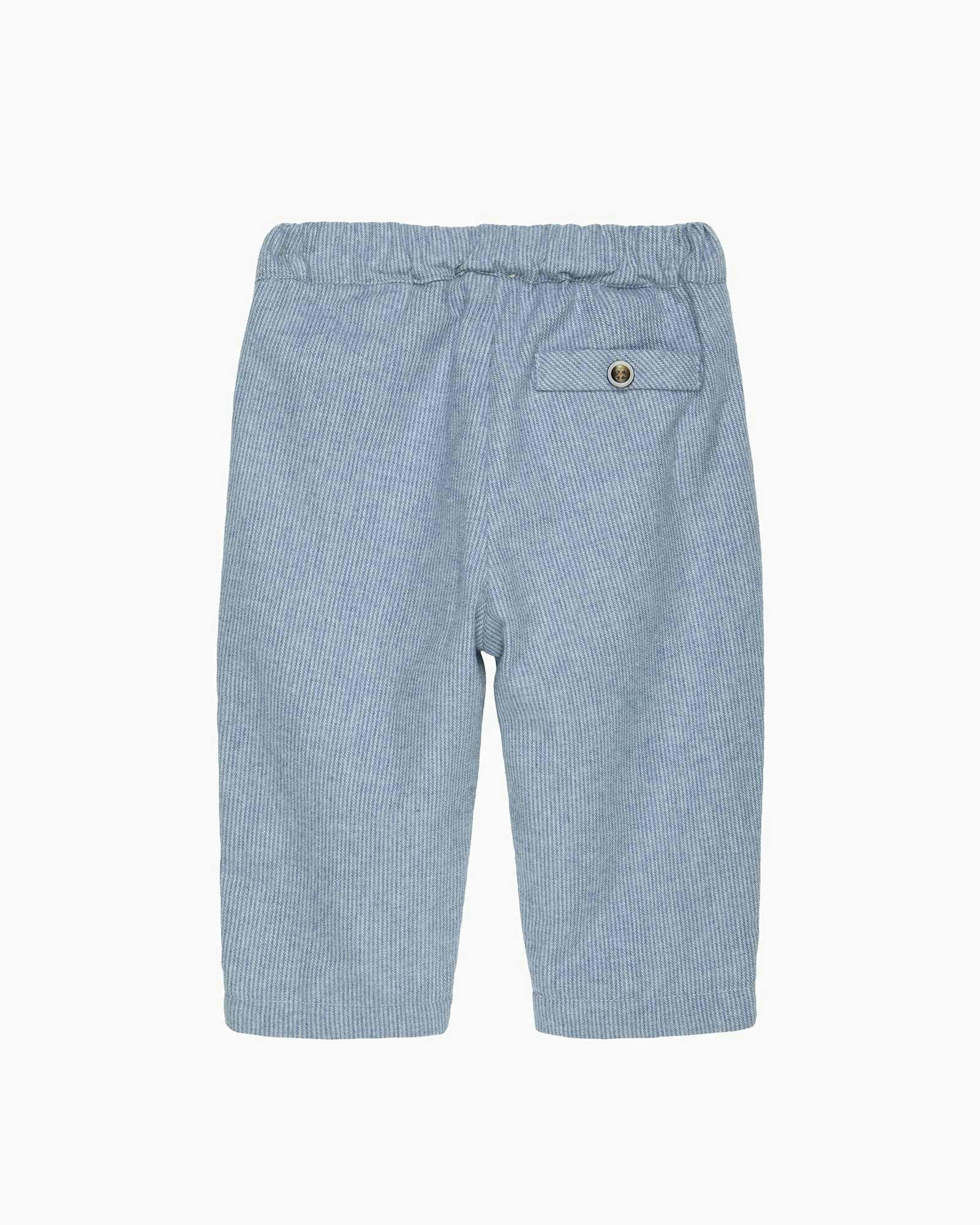 Baby Rafferty Pants in Pale Blue Stripe