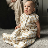 Cotton Muslin Sleep Bag - Adobe Checker