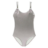 Girls' swimsuit, silver | GLOW 1P