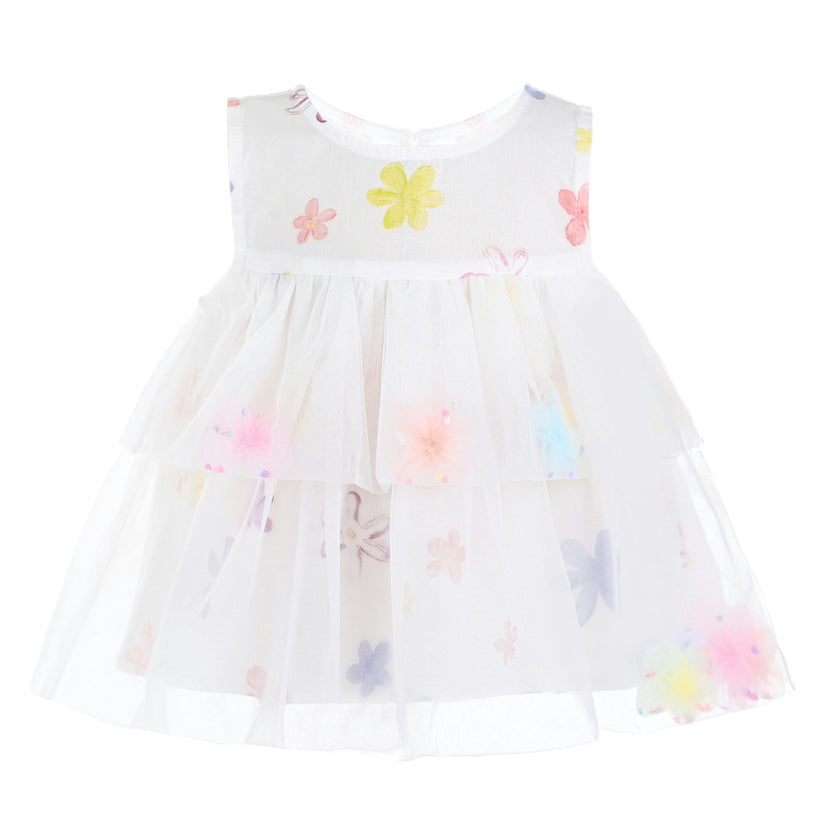 White Aveloria Floral Ruffle Set