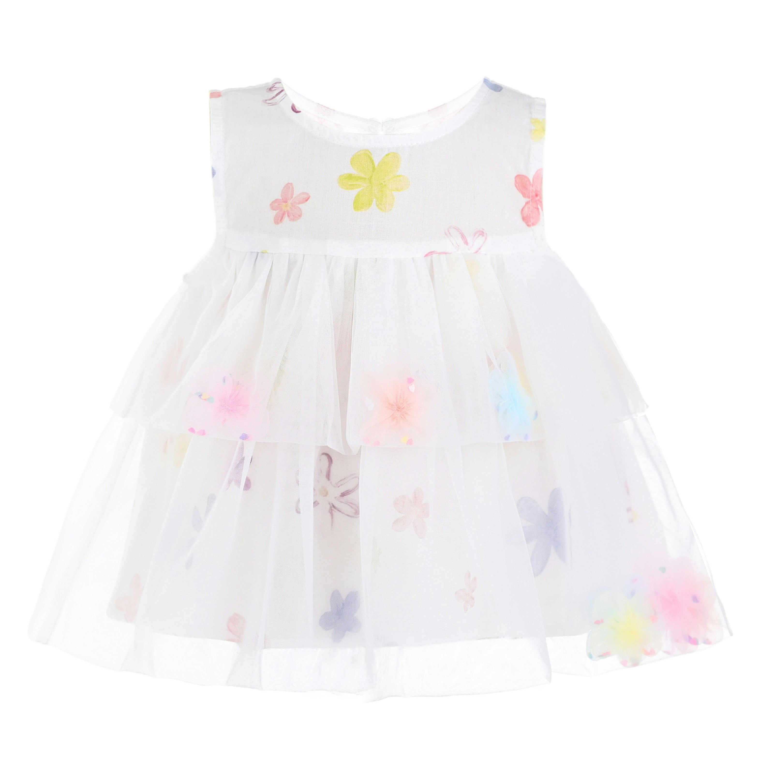 White Aveloria Floral Ruffle Set
