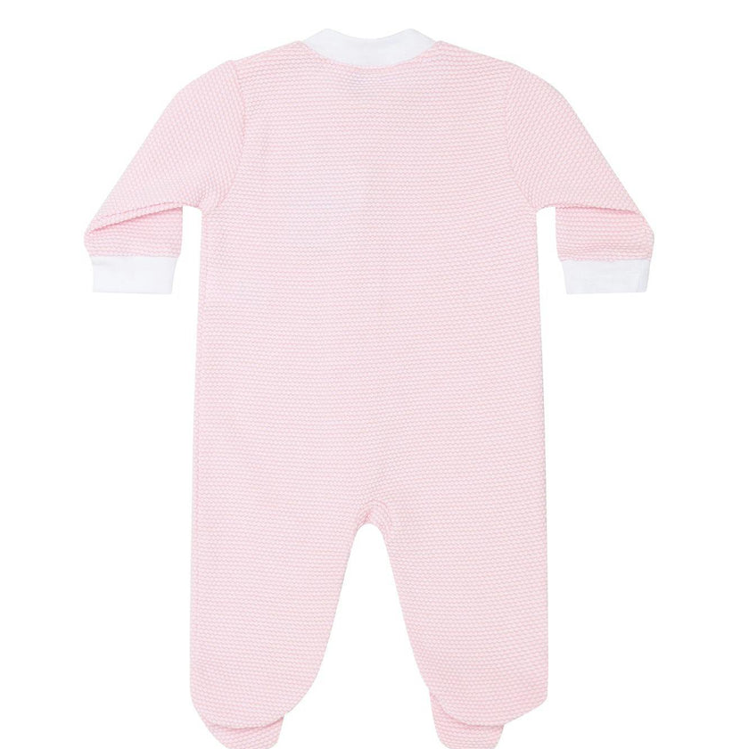 Pink Bubble Zipper Footie