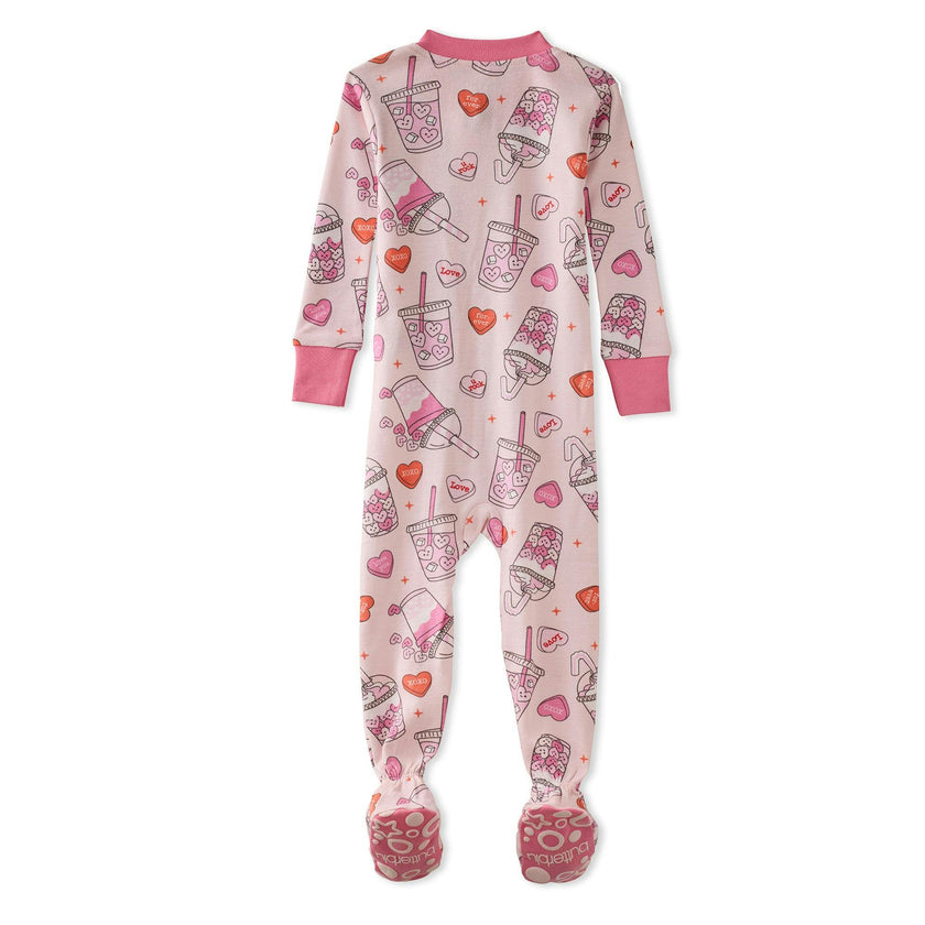 CRUZ Snug Fit Footed Baby Girls Pajamas