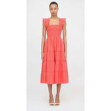 The Ellie Nap Dress - Coral Daisy Broderie