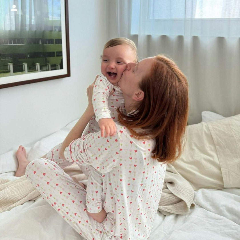 Women's Long Sleeve Pajama Set in Growing Love
