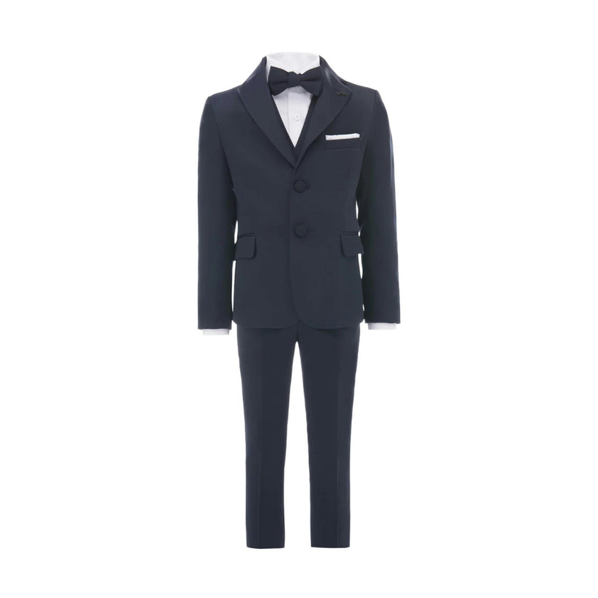 Navy Blue Peak Lapel Tuxedo