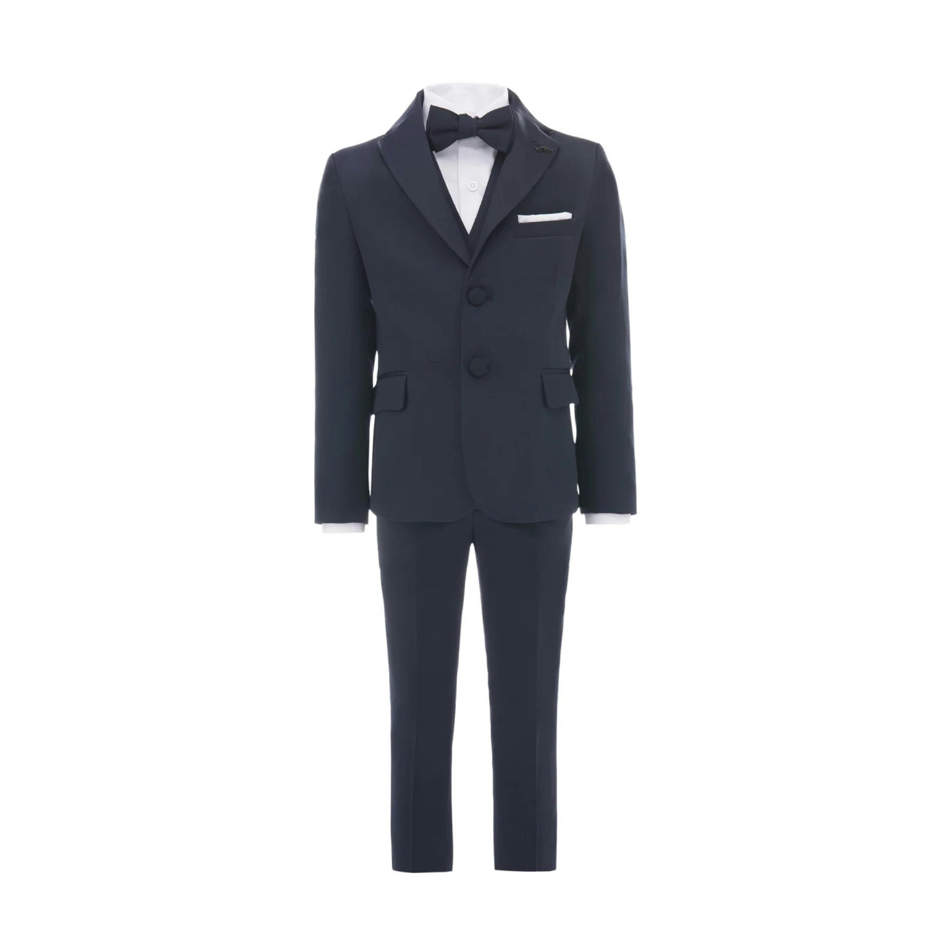 Navy Blue Peak Lapel Tuxedo