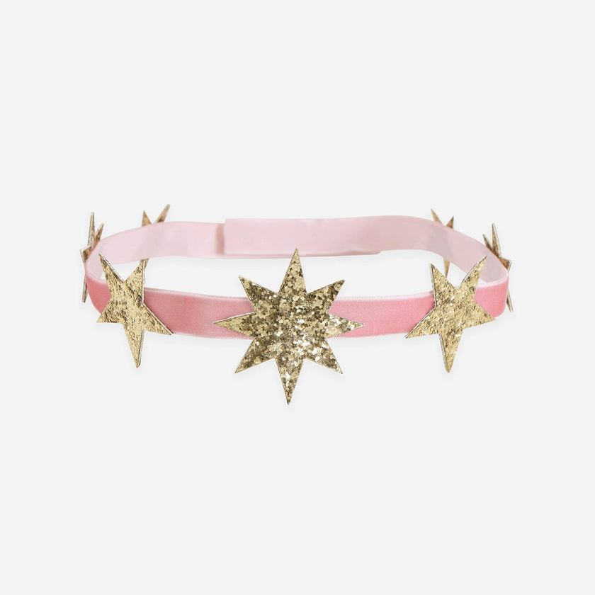 Celestial Glitter Star Party Crowns