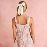 Rose Dreams Women's Bamboo Challis Tiered Dress