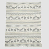 Cotton Sustainable Knit Throw Blanket | Vintage Fair Isle
