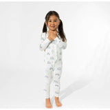 Grey Rainbows Bamboo Convertible Footie
