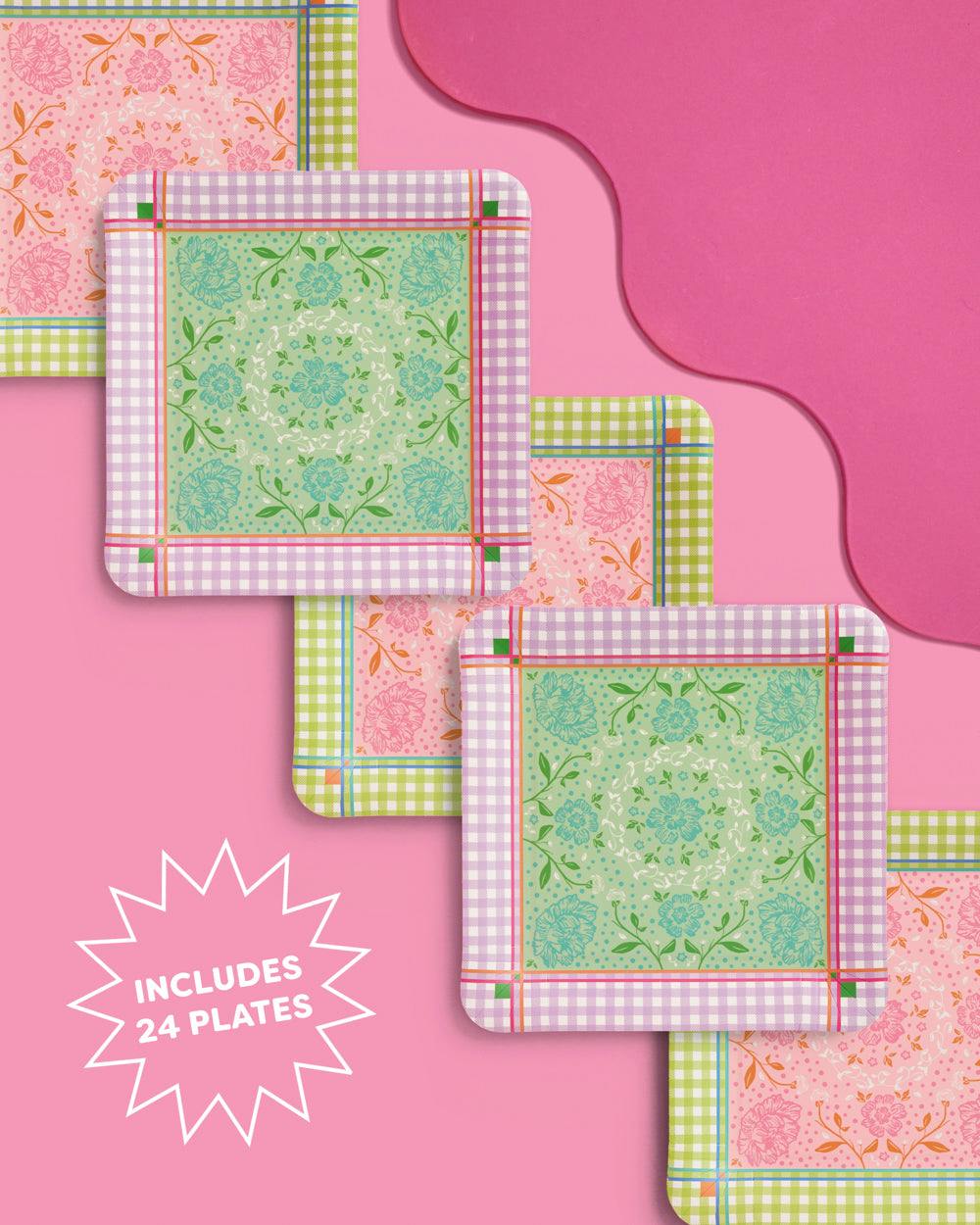 Mahjong Party Plates - 24 paper plates