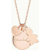 People Charm 18k Rose Gold Plated