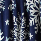 Cotton Sustainable Knit Throw | Nordic Snowflakes
