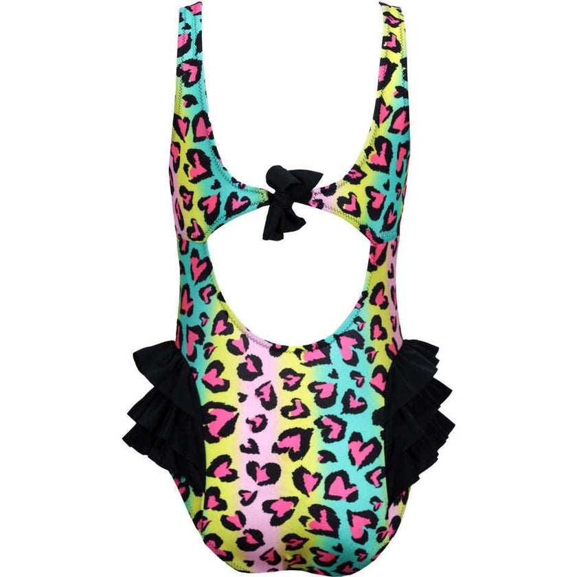 Donna Animal Print Sleeveless One-Piece Swimsuit
