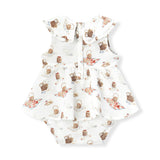 Picnic Ruffle Collar One Piece Dress