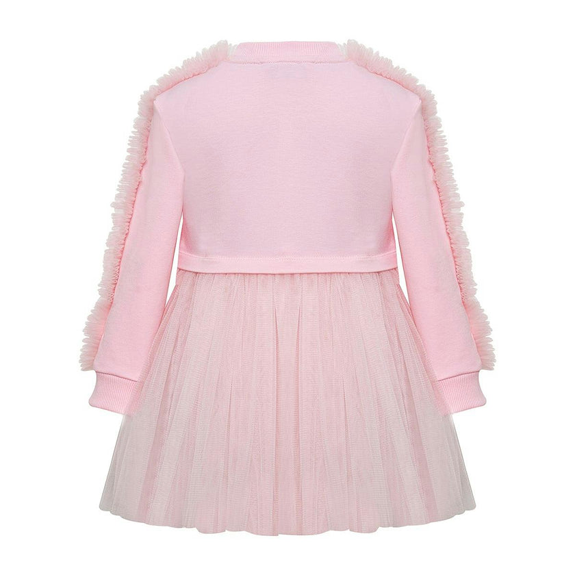 Pink Poppy Sweatshirt Tutu Dress