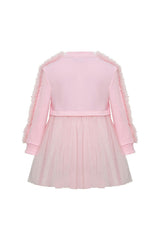 Pink Poppy Sweatshirt Tutu Dress
