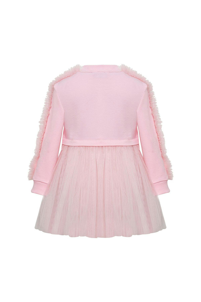 Pink Poppy Sweatshirt Tutu Dress