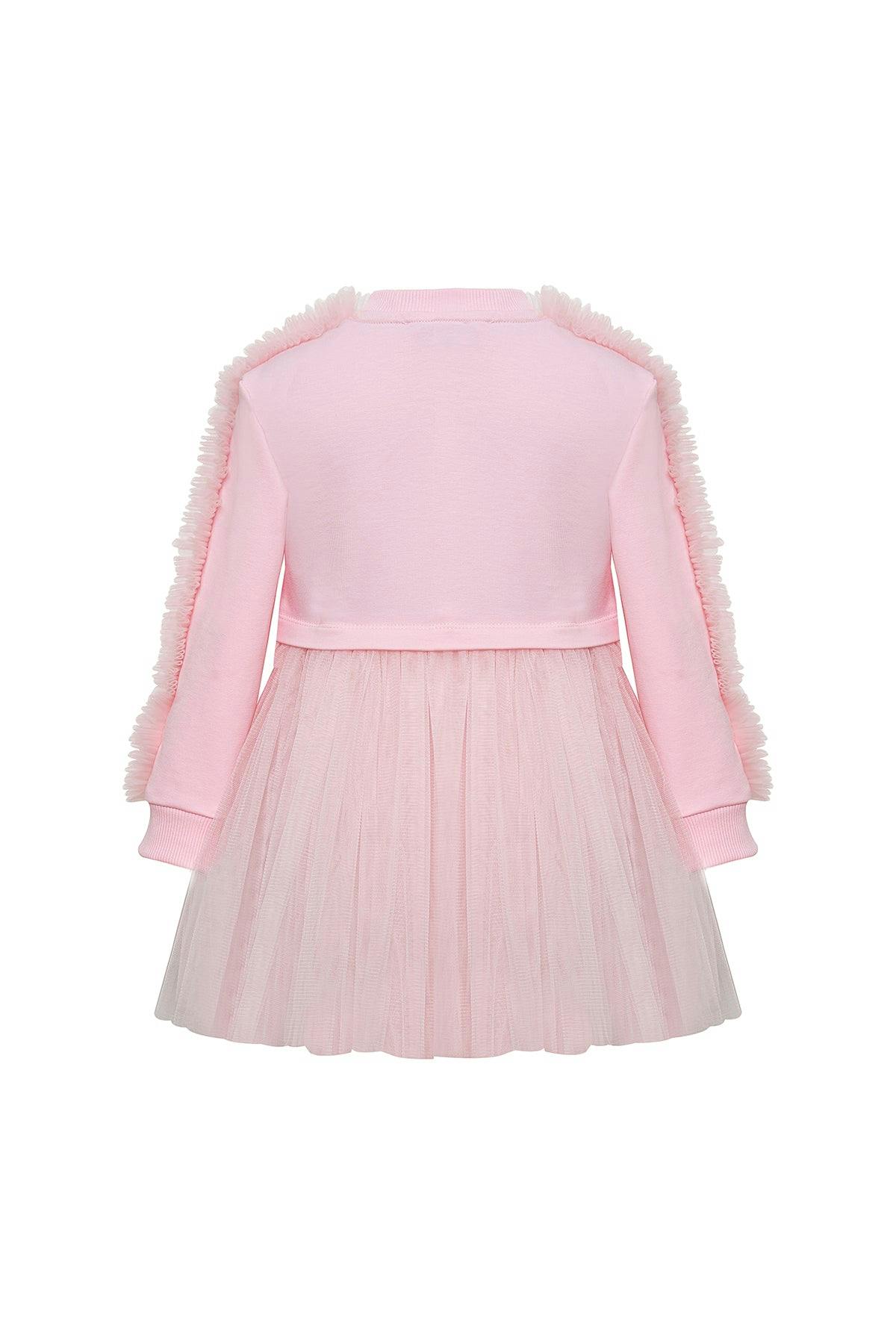 Pink Poppy Sweatshirt Tutu Dress