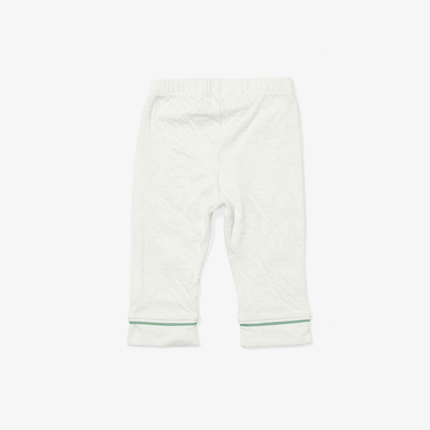 Andy Baby Legging, Seafoam Piping