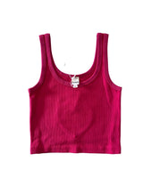 Harlow Lipstick Ribbed Heart Tank