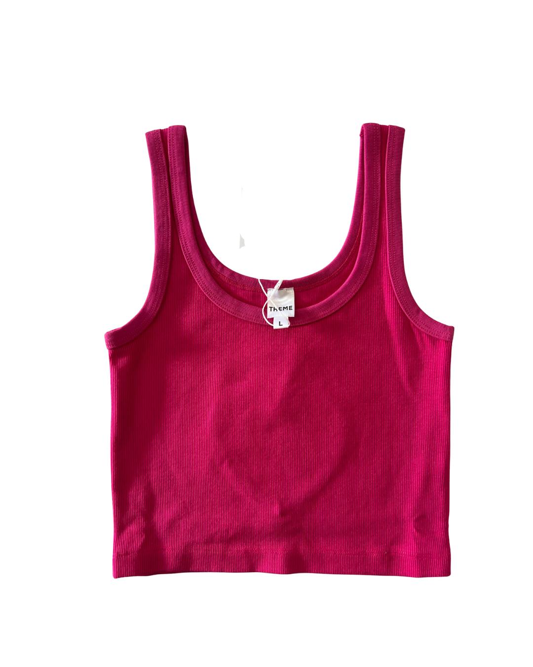 Harlow Lipstick Ribbed Heart Tank