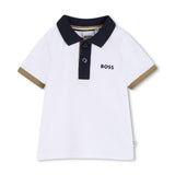 White Short Sleeve Polo Shirt