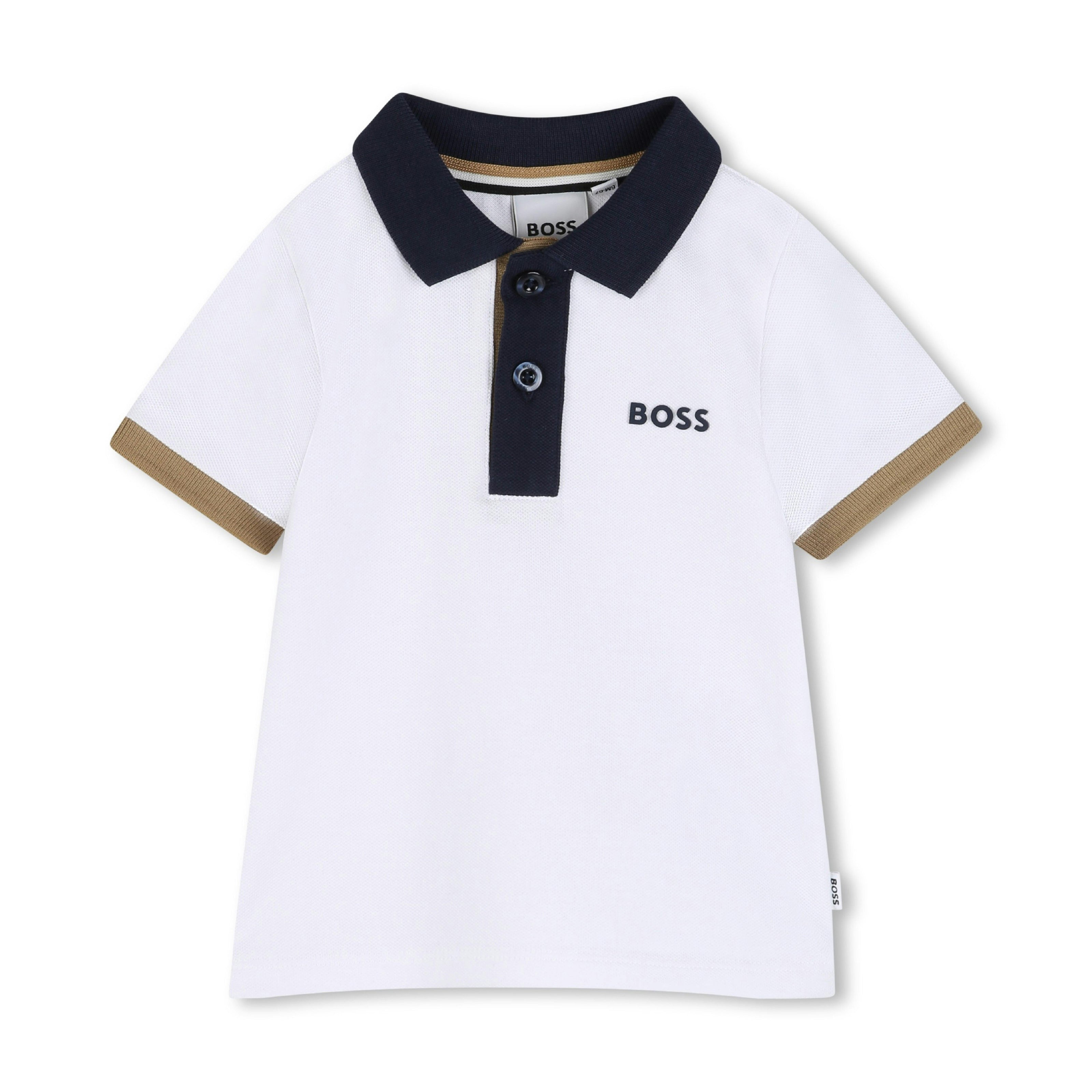 White Short Sleeve Polo Shirt