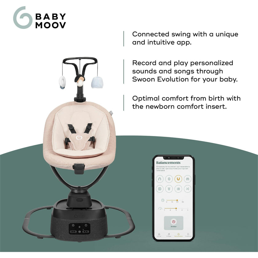 Swoon Evolution Connect Smart Baby Swing