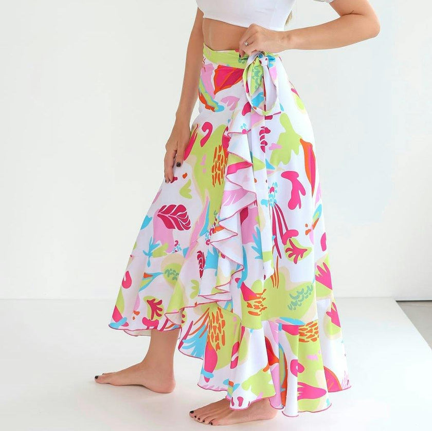 Women's Wrap Skirt - Viva Print