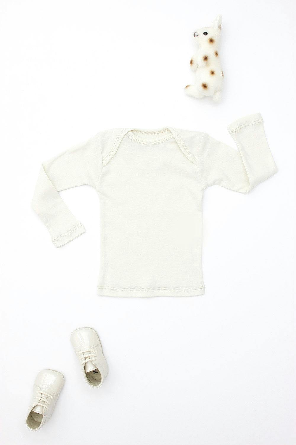 Lap Shoulder Tee Long Sleeve Charcoal
