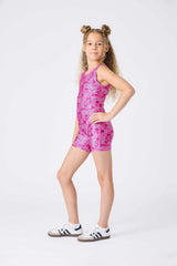 Girls Leotard in Pretty Pink Bows