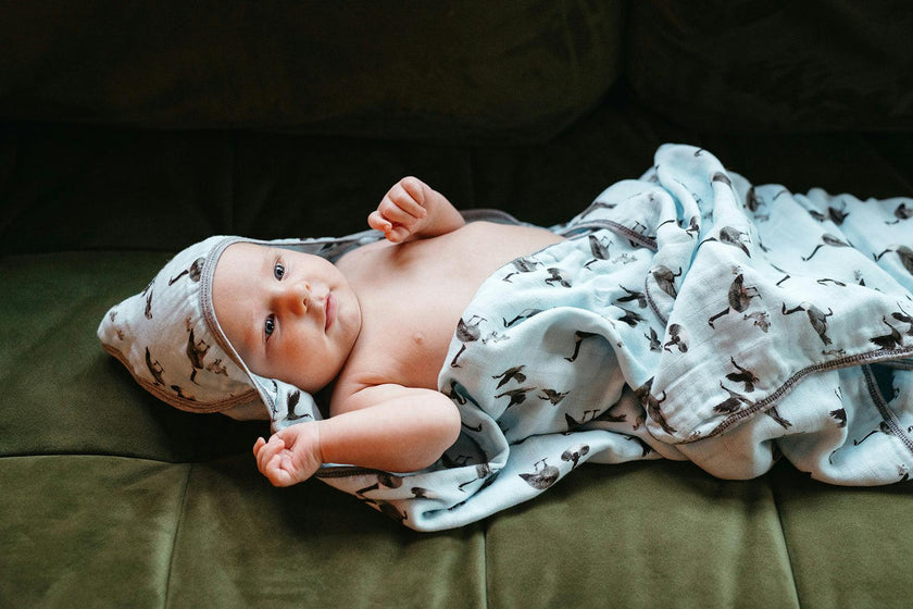Organic Hooded Swaddle Blanket